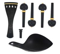 GOOHOCHY Accesorios De Ébano Para Violín Barbada De Violín Relieve Clavija De Afinación De Madera De Artesanales Adecuado Para Reemplazo o Reparación De Instrumentos Musicales