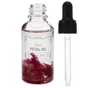 GOOHOCHY Aceite Esencial Facial de Rosa para Cuidado Antiedad y Masaje Corporal, Hidratante y Suave para Epidermis y Cabello en Frasco de Vidrio Rojo