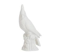 GOOHOCHY Adorno de Loro de Cerámica Blanca Decorativa Escultura de Porcelana Adorno de Mesa Decoración para 1 Pieza