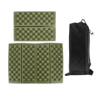 GOOHOCHY Almohadilla de Asiento Plegable Xpe para Camping y Picnic, Cojín Aislante Tamaño Mediano, Set 3 Piezas (2 Cojines Verde Militar Bolsa Oxford), Adecuado para Senderismo