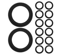 GOOHOCHY Anillo de Sensor de Respaldo de Goma Fácil Instalación para Absorción de Impactos 30 Piezas Negro Radar de Estacionamiento Trasero