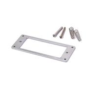 GOOHOCHY Anillos de Montaje de Metal Cromado de Pastillas Humbucker Base Plana Marco de Pastilla Humbucker de 2 Mm de Grosor, Tamaño Mini 68,8x29 Mm, Accesorios para Guitarra Eléctrica