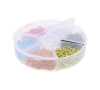GOOHOCHY Anillos de Salto Abiertos para Joyería de Aluminio, Accesorios Versátiles para Manualidades y Actividades Creativas, 1 Caja Acabado Único
