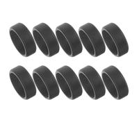 GOOHOCHY Anillos de Silicona Deportivos Elásticos para Hombre, 10 Piezas, Tamaño 8, Color Negro, Anillos Resistentes al Desgaste y Antiarañazos para Actividades al Aire Libre