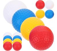GOOHOCHY Balones de Golf Huecas de Plástico PP Mini Balones de Golf Portátiles 16 Piezas 4 Blancas 4 Amarillas 4 Azules 4 Rojas para Entrenamiento y Práctica Deportiva