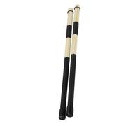 GOOHOCHY Baquetas De Bambú Negras Para Batería, 2 Piezas, Palo De Madera Ligero y Resistente, Cepillos De Tambor Para Instrumentos De Percusión, Ideales Para Jazz y Uso Banda Juvenil