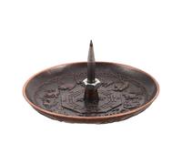 GOOHOCHY Base para Varillas de Moxa de Cobre con Diseño Zodiacal Chino, Soporte Estable con Cenicero Amplio para Moxibustión Tradicional, Tamaño Medio, Adecuado para Terapia de Bienestar