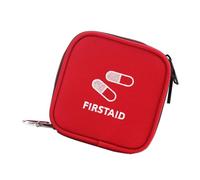 GOOHOCHY Bolsa De Primeros Auxilios Vacía Portátil Roja, Bolsa De Almacenamiento Médico Ligera, Organizador Compartimentos Múltiples Para Camping, Viajes y Emergencias