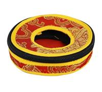GOOHOCHY Bolsa para Campana de Meditación Nepal Estuche de Protección Resistente y Ligero para Campanas Tingsha Diseño Único Mediano Funda Portátil para Almacenamiento y Color Aleatorio