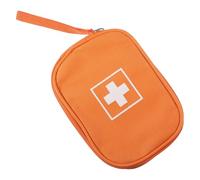 GOOHOCHY Bolsa Pequeña Para Medicamentos De Viaje Portátil Naranja, Maletín Médico Compacto Resistente Al Agua, Organizador Para Primeros Auxilios y Uso Exterior En Deportes y Emergencias