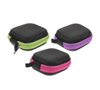 GOOHOCHY Bolsas para Botellas de Aceites Esenciales de Oxford Ligero y Anti-Desgaste, Estuche de Viaje Práctico para Cosméticos, Pack de 3 Unidades para Amigos y Familias Color Aleatorio