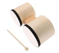GOOHOCHY Bongos de Madera y Portátiles para Percusión Instrumento Musical Educativo para Baile y Presentaciones Ligero y Resistente para Iniciación
