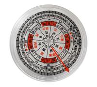 GOOHOCHY Brújula China Portátil Tradicional de 2 Pulgadas Transparente, Brújula Educativa Retro para Orientación y Decoración en Actividades al Aire Libre