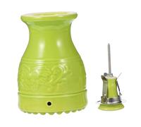 GOOHOCHY Caja De Moxa De Cerámica Doble Capa Aislante Para Terapia De Masaje y Raspado, Portátil Ligera Para Moxibustión Tradicional En Casa o Viaje