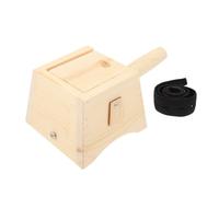 GOOHOCHY Caja de Moxa de Madera sin Pintura Soporte de Hierro Antiescaldaduras Tamaño Compacto y Ligera Herramienta Portátil para Terapia de Moxibustión y Masaje Terapéutico en Casa