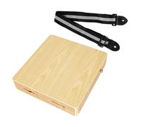 GOOHOCHY Cajón de Madera para Viajes, para Tocar, Diseño de Charlestón, Resistente, Correa Hombro, para Niños y Adultos, para Uso en Clases y Entretenimiento Varios estilos