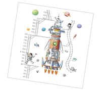 GOOHOCHY Calcomanía de Pared de Astronauta y Nave Espacial en Pvc para Decoración de Pared Práctica en Habitaciones Infantiles y Centros Comerciales DIY