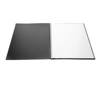GOOHOCHY Carpeta Negra para Partituras Musicales Tamaño A4 Carpeta Plana 20 Hojas 40 Páginas Transparente Multi-Capas Organizador para Partituras de Piano Exámenes y Conciertos