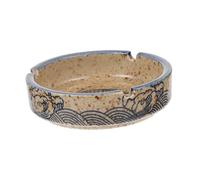 GOOHOCHY Cenicero Bajo Retro De Cerámica Práctico Cenicero Decorativo Resistente Al Desgaste para Uso Mesa Contenedor De Cenizas para