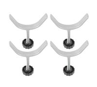 GOOHOCHY Cerrojo de Caña para Puerta de Madera Ajustable de Acero y Pvc, Kit de 4 Piezas para Puertas Interiores de Seguridad Infantil y Mascotas, Diseño Simple y Ahorro de Espacio