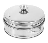 GOOHOCHY Cesta Prácticos Vaporera vapor Acero Inoxidable Tapa y Asa Doble de cocinar Utensilios al de Cocina para Alimentos Vegetales