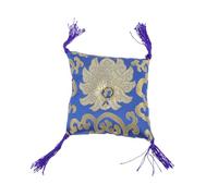 GOOHOCHY Cojín Para Cuenco Tibetano Budista De Tejido Artesanal Nepalí, Tapete Redondo De 12 Cm, Almohadilla Antideslizante Decorativa Para Cuencos Sonoros En Meditación y Rituales