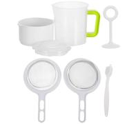 GOOHOCHY Colador de Acero Inoxidable 1,5l con Malla Fina 80 para Filtración Precisa y Multifuncional en Cocina, Adecuado para Té y Sopas
