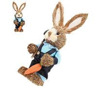 GOOHOCHY Conejo De Hecho a Mano Juguetes De Conejito Colas De Conejo Negro Hogar Mini Conejitos Figuritas De Accesorios De Conejo Decoración Orejas Primavera Figuras Hierba Muerta
