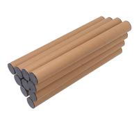 GOOHOCHY Contenedor de almacenamiento de carteles en tubos de papel kraft 40x4 cm, pack de 10 con tapa para proteger impresiones y manualidades en envío y almacenamiento