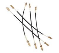 GOOHOCHY Cordal Accesorios Esenciales Negro de Nylon y Latón, 5 Piezas de Violín para Violín 4/4-3/4 y Viola Pequeña para Instrumentos de Cuerda