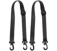 GOOHOCHY Correa de Fijación para Botas de Esquí y Patines de Hielo 2 Piezas Negras 25 CM Hebilla Ajustable para Transporte Cómodo en Deportes de Invierno