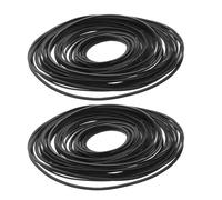 GOOHOCHY Correas de Goma Mixtas para Grabadora de Cinta y Reproductor Portátil, 1 Set, Planas y Cuadradas, Repuesto para Reparación de Cassette Tape Player y Mantenimiento