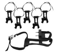 GOOHOCHY Correas Elásticas para Pedales de Bicicleta Calapiés de Plástico 6 Piezas Soporte para Pie Adaptable para Ciclismo de Carretera y Uso en Bicicletas Estáticas