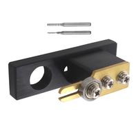 GOOHOCHY Cortador Eléctrico de Bordes para Violín y Viola Ranuras Precisas, Material Metálico Negro y Excelente Agarre para Reparación en Taller o Casa