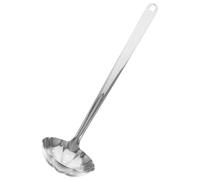 GOOHOCHY Cuchara de Sopa Asiática de Acero Inoxidable 304 Filtro para Aceite, Superficie Lisa Rebabas, Utensilio Práctico para Restaurantes y Hoteles