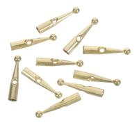 GOOHOCHY Cuentas Metálicas del Paraguas 10 Piezas de Recambio para Paraguas de Lluvia, Color Dorado, Accesorios Portátiles para Reparación de, Compatibles con Varios Modelos