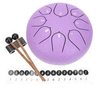 GOOHOCHY de Lengua de Acero Lotus Notas Color Lavanda Instrumento Percusión para Adultos y Meditación Yoga Educación Musical Terapia Recreativa