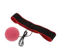 GOOHOCHY Diadema con Bola de Reflexión Roja para Entrenamiento Deportivo Coordinación Mano y de Reacción Accesorio Deportivo Portátil para Boxeo y Marciales