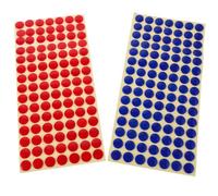 GOOHOCHY Etiquetas para Grifos de Agua Fría y Caliente, 210 Piezas Epoxi, Pegatinas Autoadhesivas para Ducha y Lavabo, Señalización en Rojo y Azul, Uso Multifuncional en Cocina y Baño