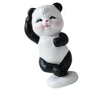 GOOHOCHY Figurita de Panda de Resina para Decoración de Estatua Adorable para Patio Oficina y Hogar Diseño de Panda de Caricatura Decoración de Escritorio y