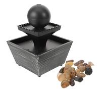 GOOHOCHY Fuente de Mesa Pequeña sin Pilas para Escritorio Decoración Interior Zen para Hogar y Oficina Fuente de Agua Relajante Cascada Humidificador Ambiental