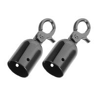 GOOHOCHY Ganchos de Cuerda para Catenarias de 28mm con Tapas de Extremo de Aleación de Zinc, Accesorios Resistentes para Barreras en Eventos al Aire Libre, Diseño Compacto y Elegante