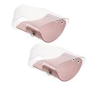GOOHOCHY Guantes para Mezclar Maquillaje 2 Pcs Rosa, Herramienta Flexible y Reutilizable para Proteger Manos de Manchas, Paleta Pequeña para Base, Correctores y Esmaltes, Uso Profesional