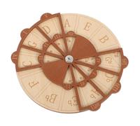 GOOHOCHY Herramienta de Aprendizaje de Acordes para Guitarra de Madera con Círculo de Quintas Rueda Portátil de Teoría Musical para Principiantes y Estudiantes Accesorio para Práctica y