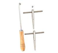 GOOHOCHY Herramientas Para Reparar Trompetas Herramientas De Centrado y Para Trompeta Accesorio Para Boquilla Mango De Madera Para Reparación De Instrumentos De Viento