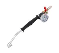 GOOHOCHY Inflador de Neumáticos con Boquilla Extendida y Manómetro Integrado Tubo Curvado para Inflado Rápido y Resistente para Camiones y Coches Adaptador de Inflado Eficaz para Ruedas