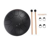 GOOHOCHY Instrumento de Lengüeta de Acero de Tonos Moderno para Meditación y Relajación Casa o Sala de Yoga Color Negro