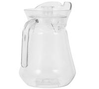 GOOHOCHY Jarra Acrílica para Bebidas Fría y Caliente 1l Tapa Hermética Transparente, Recipiente para Jugo de Naranja, Adecuado para Fiestas, Camping y Uso Diario
