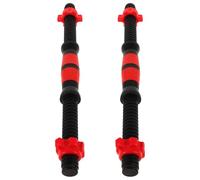 GOOHOCHY Juego de 2 Barras de Mancuernas de 40 CM Cierres de Estrella para Gimnasio y Desarrollo de Fuerza en Brazos y Hombros Color Aleatorio