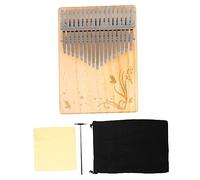 GOOHOCHY Keys Thumb Piano De Madera Para Principiantes Instrumento De Dedo Kalimba Musical Para Adultos Diseño De y Flores